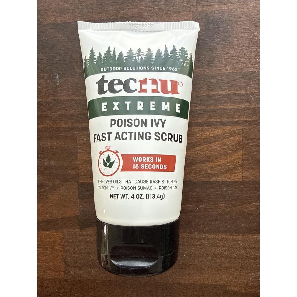 Tecnu Extreme Medicated Poison Ivy Scrub Soothe Burning Fast Itch Relief 4oz